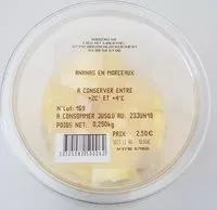 Mängden socker i Ananas en morceaux