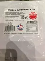 Mängden socker i Jambon cuit supérieur DD