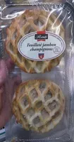 Mängden socker i Feuilleté Jambon Champignons