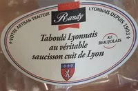 Mängden socker i Taboulé Lyonnais au véritable saucisson cuit de Lyon