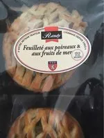 Mängden socker i Feuilleté Fruits de mer
