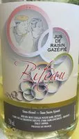 Mängden socker i Jus de raisin gazeifie