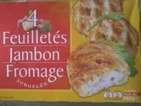 Mängden socker i 4 Feuilletés Jambon Fromage, Surgelés
