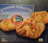 Mängden socker i 4 Paniers Feuilletés aux Noix de Saint-Jacques*, Surgelés