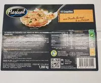 Mängden socker i Coquille cuisine aux fruits de mer et poissons