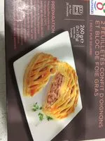 Mängden socker i Feuilleté confit d’oignons et foie gras