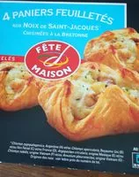 Mängden socker i Paniers feuilletés noix St Jacques