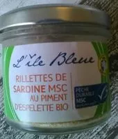 Mängden socker i Rillettes de sardines MSC au piment d'Espelette bio