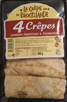 Mängden socker i Crepe Jambon Fromage X4 400G