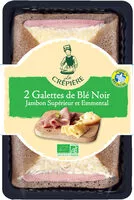Mängden socker i 2 Galettes de Blé Noir Jambon Supérieur et Emmental biologiques