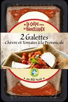 Mängden socker i 2 Galettes chèvre et tomates à la provençale