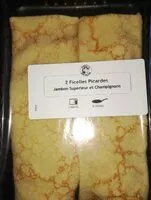 Mängden socker i 2 ficelles picardes jambon supérieur et champignons