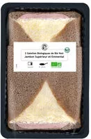 Mängden socker i 2 Galettes Jambon Supérieur et Emmental Biologiques