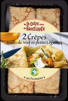 Mängden socker i 2 crêpes Fruits de Mer et petits Légumes