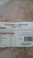 Mängden socker i 4 Galettes de blé noir