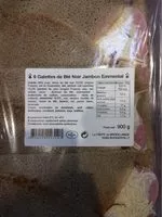 Mängden socker i Galette de ble noir jambon emmental