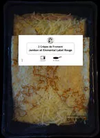 Mängden socker i 2 Crêpes de Froment Jambon et Emmental Label Rouge