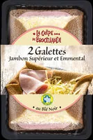 Mängden socker i 2 Galettes Jambon Supérieur et Emmental