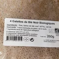Mängden socker i 4 Galettes de Blé Noir Biologiques