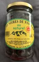 Mängden socker i Olives noires de Nyons AOP