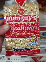 Mängden socker i Menguy's cacahuetes grillees salees 410 g