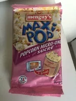 Mängden socker i Popcorn micro-ondes sucré
