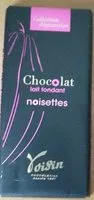 Mängden socker i Chocolat lait fondant noisettes