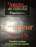 Mängden socker i Tablette Equateur Chocolat Noir 73%