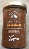 Mängden socker i Pâte à tartiner Malakoff