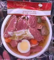 Mängden socker i Assiette de joue de porc en gelée