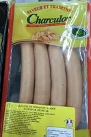 Mängden socker i Saucisse de Francfort fumée au bois de hêtre