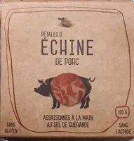 Mängden socker i Pétales d'échine de porc