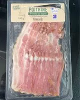 Mängden socker i Poitrine fumee au sapin bacon