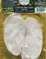 Mängden socker i 2 Côtes de porc cuites sans os - Cuite a l'etouffée