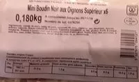 Mängden socker i Boudin noir au oignons
