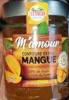 Mängden socker i M'amour Confiture Mangue 325G