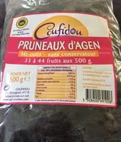 Mängden socker i Pruneaux d'agen mi-cuits