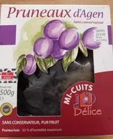 Mängden socker i Pruneaux d'agen mi-cuits
