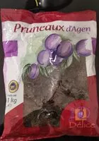 Mängden socker i Pruneaux d'Agen