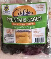 Mängden socker i Pruneaux d'agen