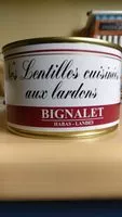 Mängden socker i Nos lentilles cuisinées aux lardons