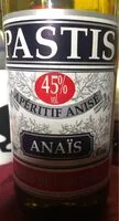 Mängden socker i Pastis Anaïs