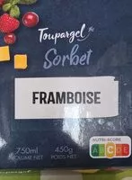 Mängden socker i Sorbet framboise