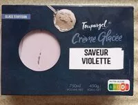 Mängden socker i Crème glacée saveur violette