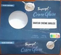 Mängden socker i Crème glacée saveur crème brûlée