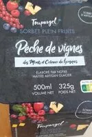 Mängden socker i Sorbet Plein Fruits Pêche de vigne