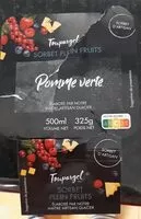 Mängden socker i Sorbet  pomme verte