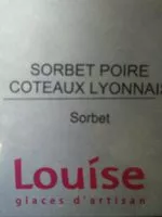 Mängden socker i Sorbet poire coteaux lyonnais