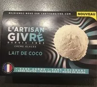 Mängden socker i Crème Glacée Lait de coco