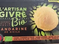 Mängden socker i Sorbet mandarine bio